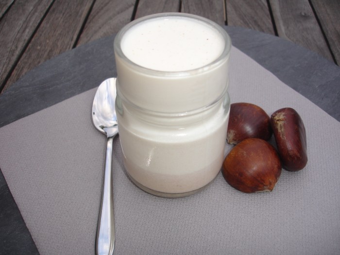 Yaourt à la crème de marrons