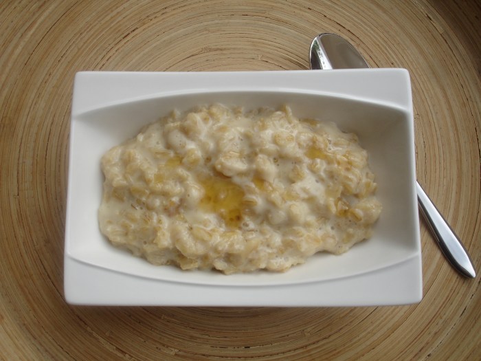 Gruau au sirop d'érable