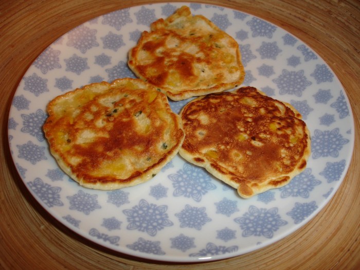 Galette au maïs et à la coriandre