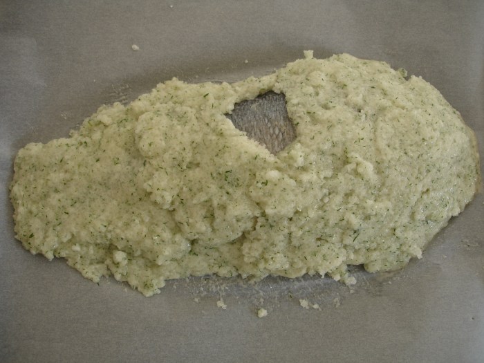 Daurade en croûte de sel