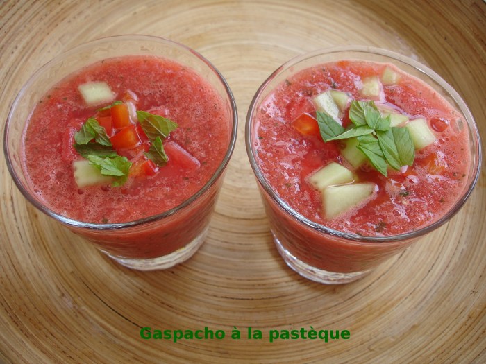 Gaspacho à la pastèque
