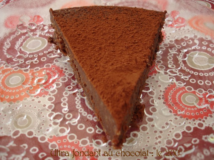 Ultra fondant au chocolat