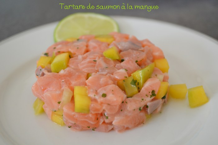 Tartare saumon mangue