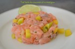 Tartare saumon mangue