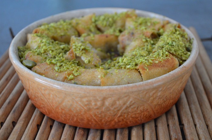 Baklava aux noix et à la pistache