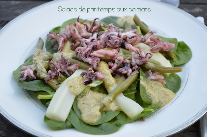 Salade de printemps aux calmars