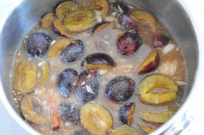 Chutney épicé de quetsches