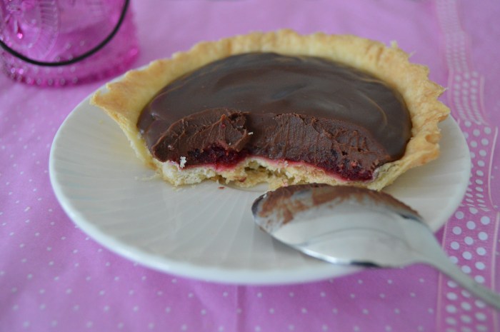 Tartelette au chocolat & aux framboises