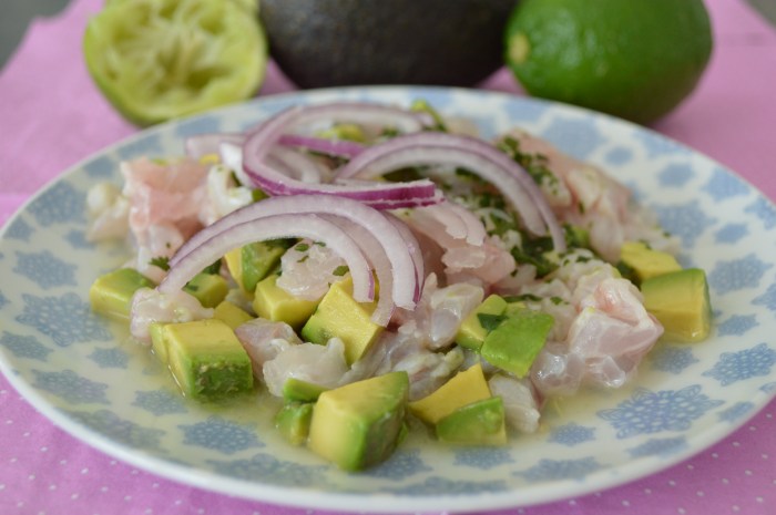 Ceviche de daurade à l'avocat