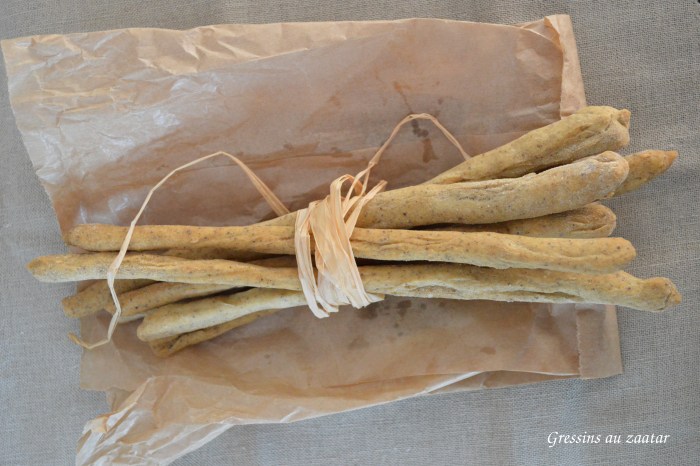 Gressins au zaatar