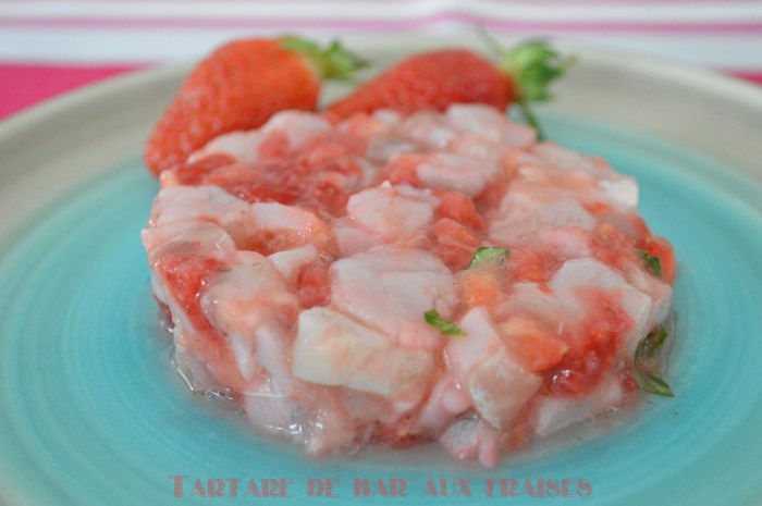 Tartare de bar aux fraises
