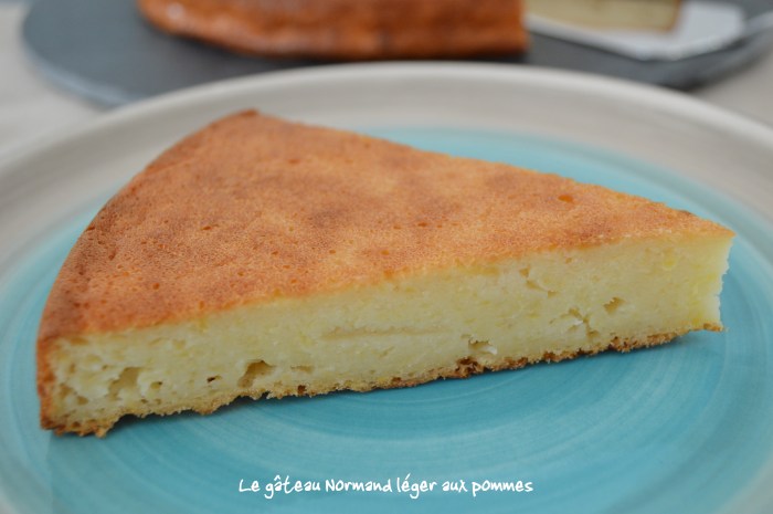 Le gâteau Normand léger aux pommes