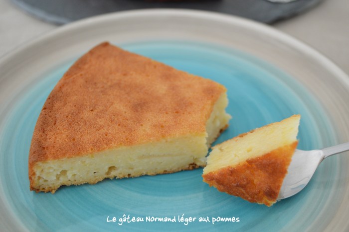 Le gâteau Normand léger aux pommes