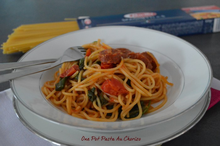 One pot pasta au chorizo