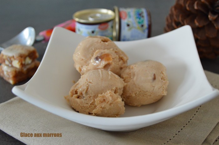 Glace aux marrons