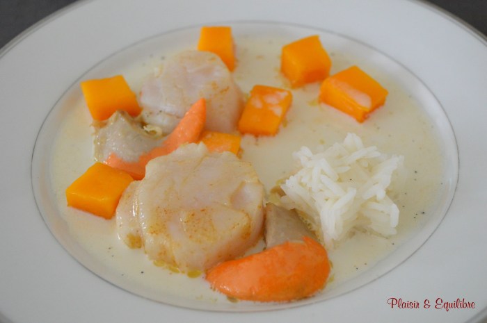 Saint Jacques poêlées à la vanille et aux mangues