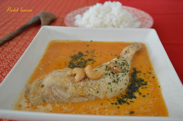 Poulet korma