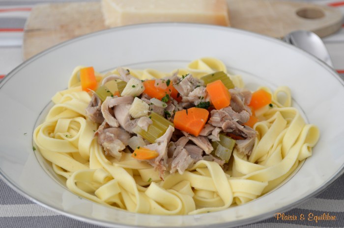 Tagliatelles au ragoût de poulet