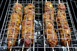 Brochettes de bœuf à l'iranienne -Chelo kebab koobideh-