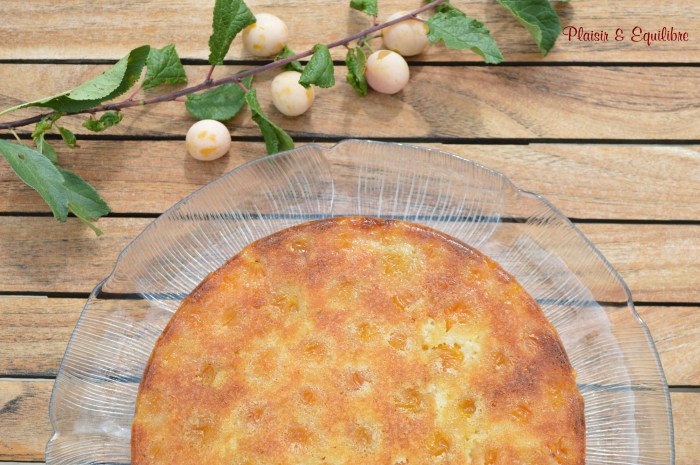 Gâteau renversé aux mirabelles