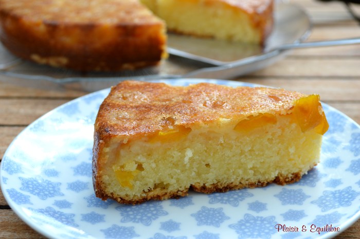 Gâteau renversé aux mirabelles