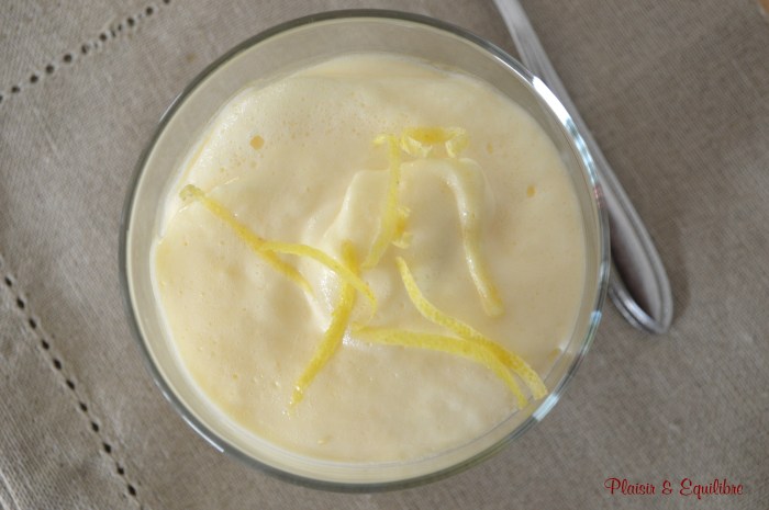 Mousse au citron et au mascarpone