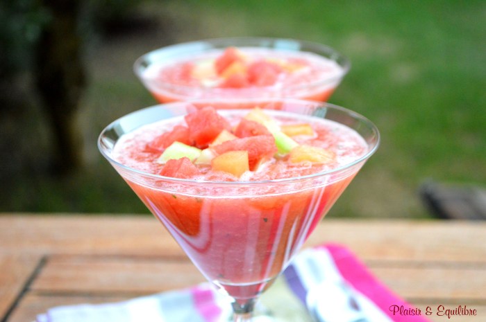 Soupe de pastèque et melon par Alain Ducasse