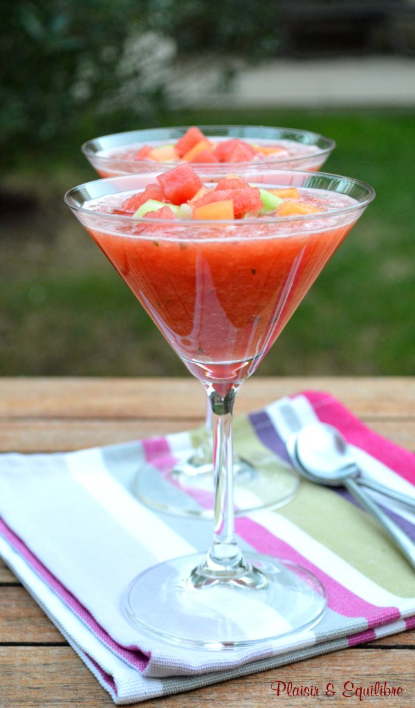 Soupe de pastèque et melon par Alain Ducasse