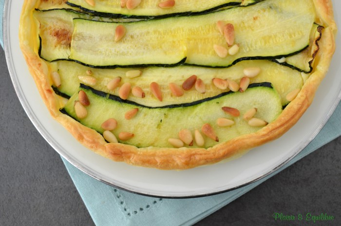 Tarte moelleuse aux courgettes et parmesan