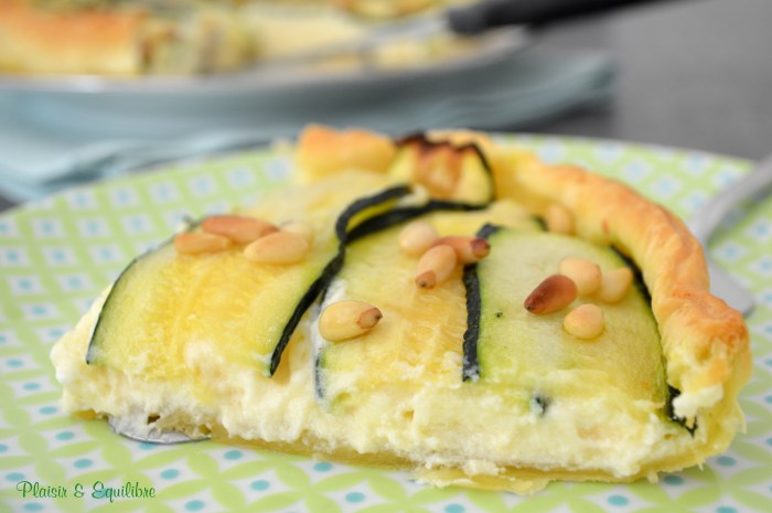 Tarte moelleuse aux courgettes et parmesan